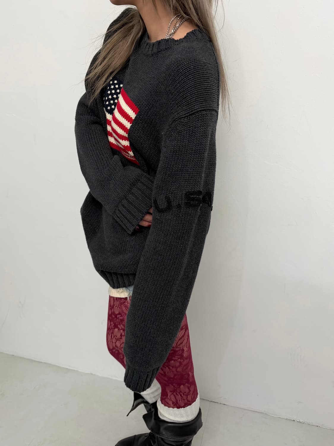 폴로 진스 성조기 니트 상품이미지3