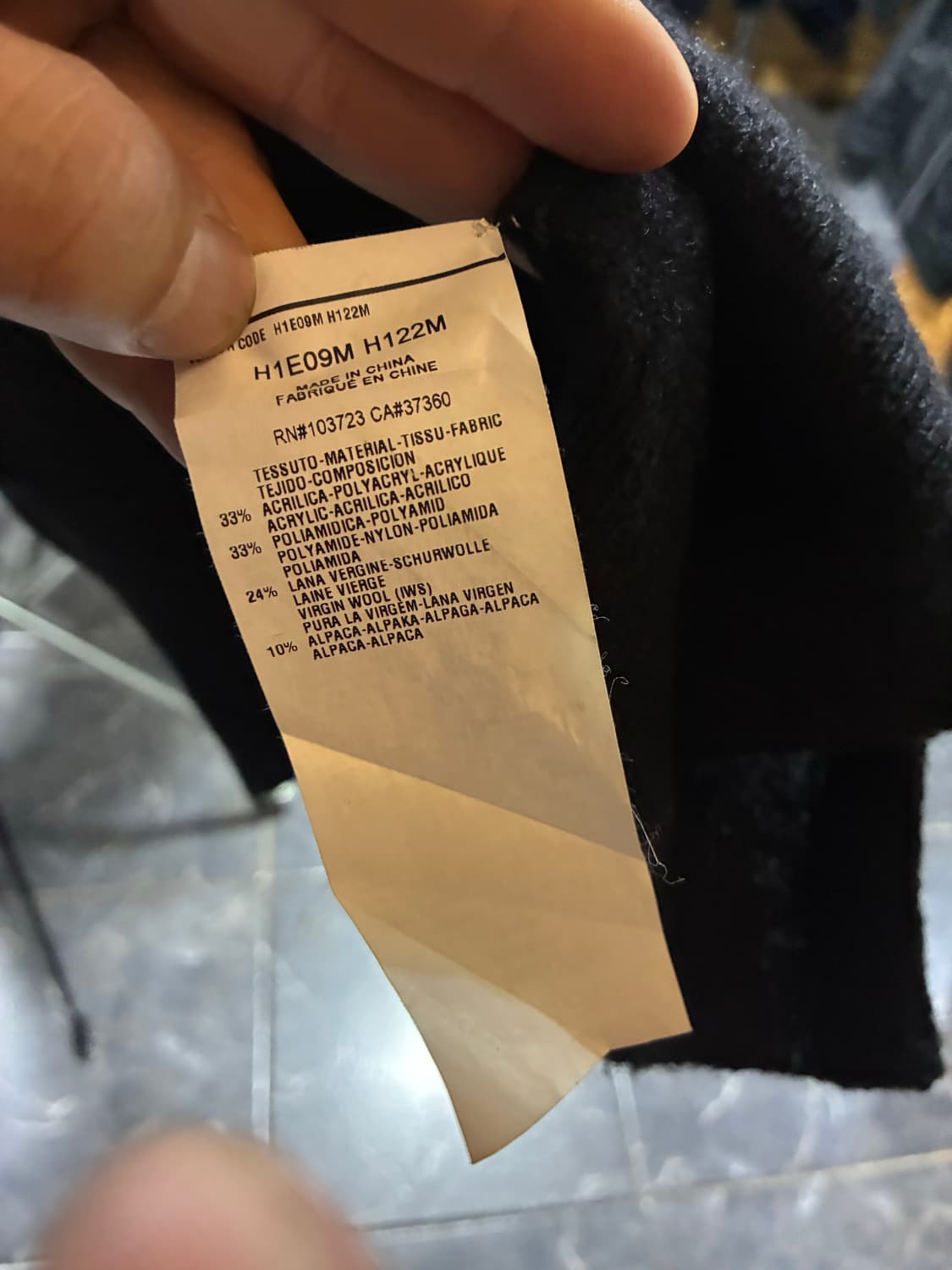 EMPORIO ARMANI 아르마니 2way 오픈 카라 니트집업 상품이미지5