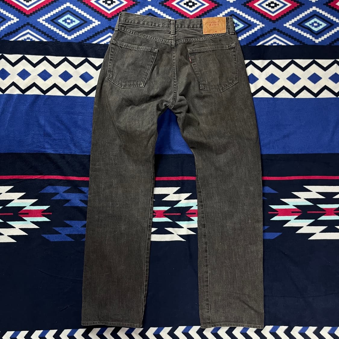 Tabloid News 일본 빈티지 흑청 데님(실측확인) 상품이미지7