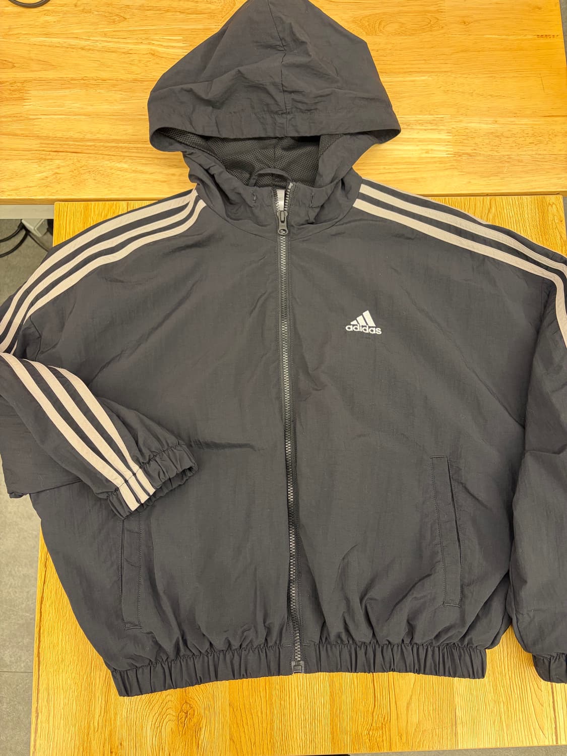 [S] 아디다스 에센션 3s윈드브레이커 크롭 바람막이 상품이미지1