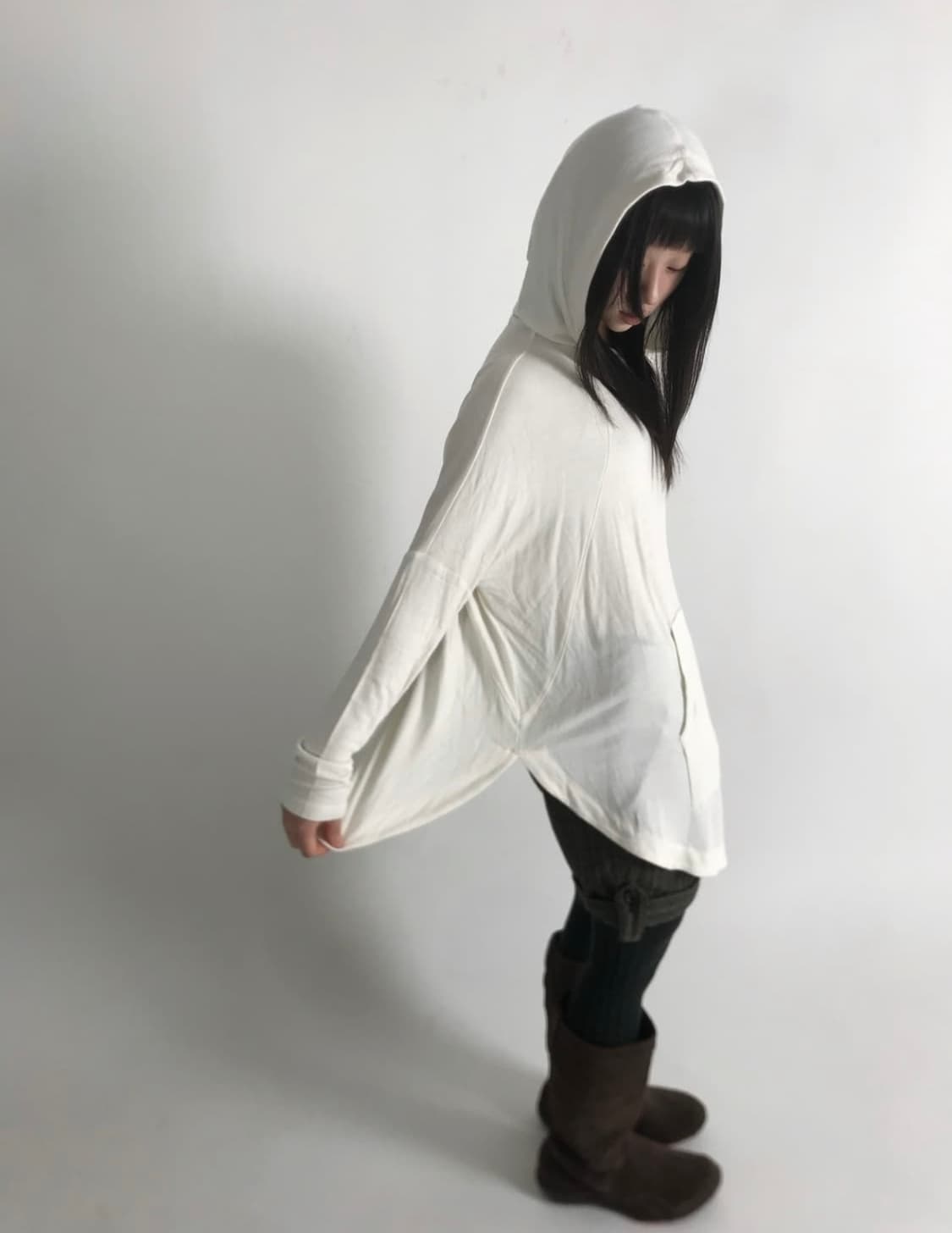 택포) loose fit stitch point hooded sleeve 상품이미지6