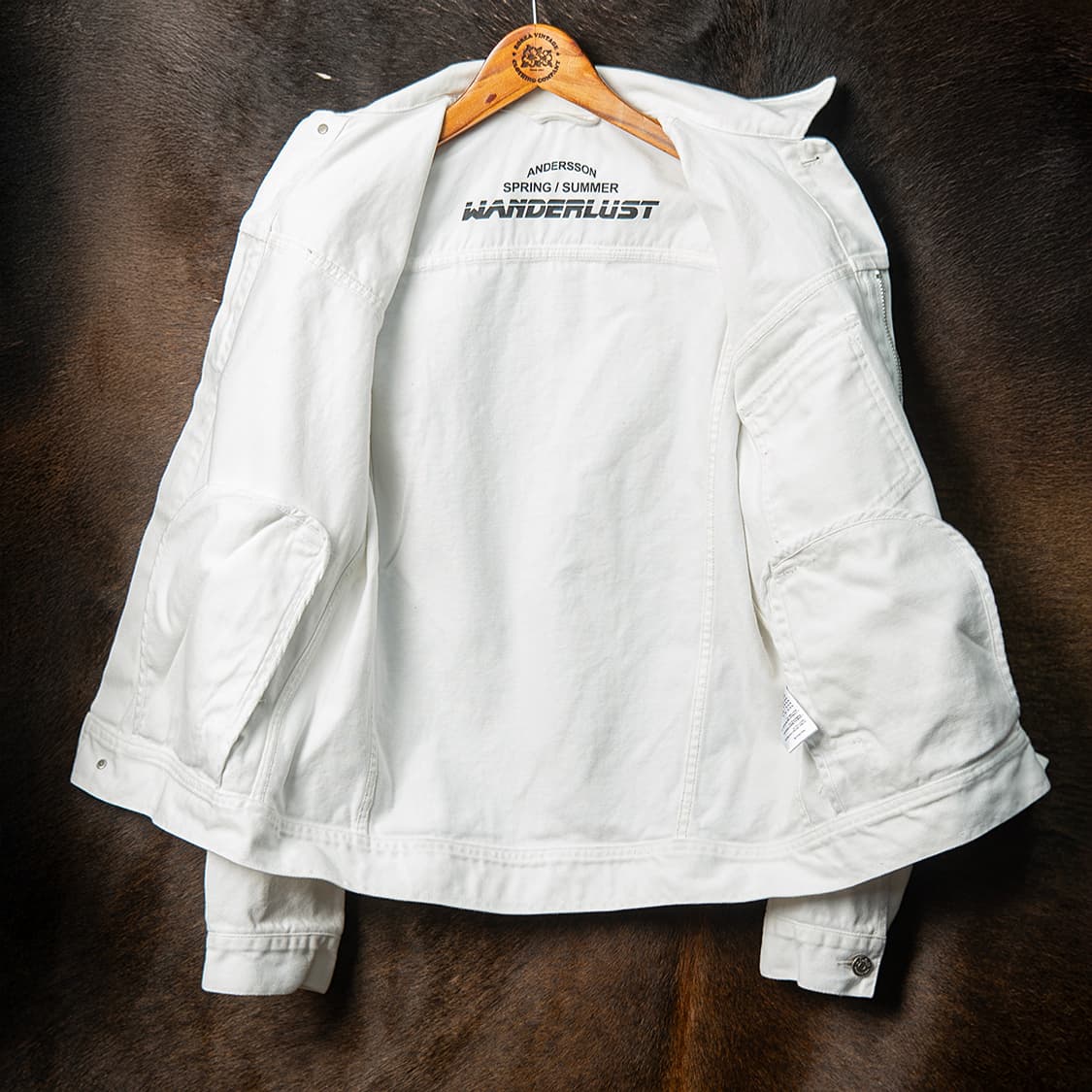 [M] 앤더슨벨 16ss 화이트 데님자켓 투웨이 집업  상품이미지7