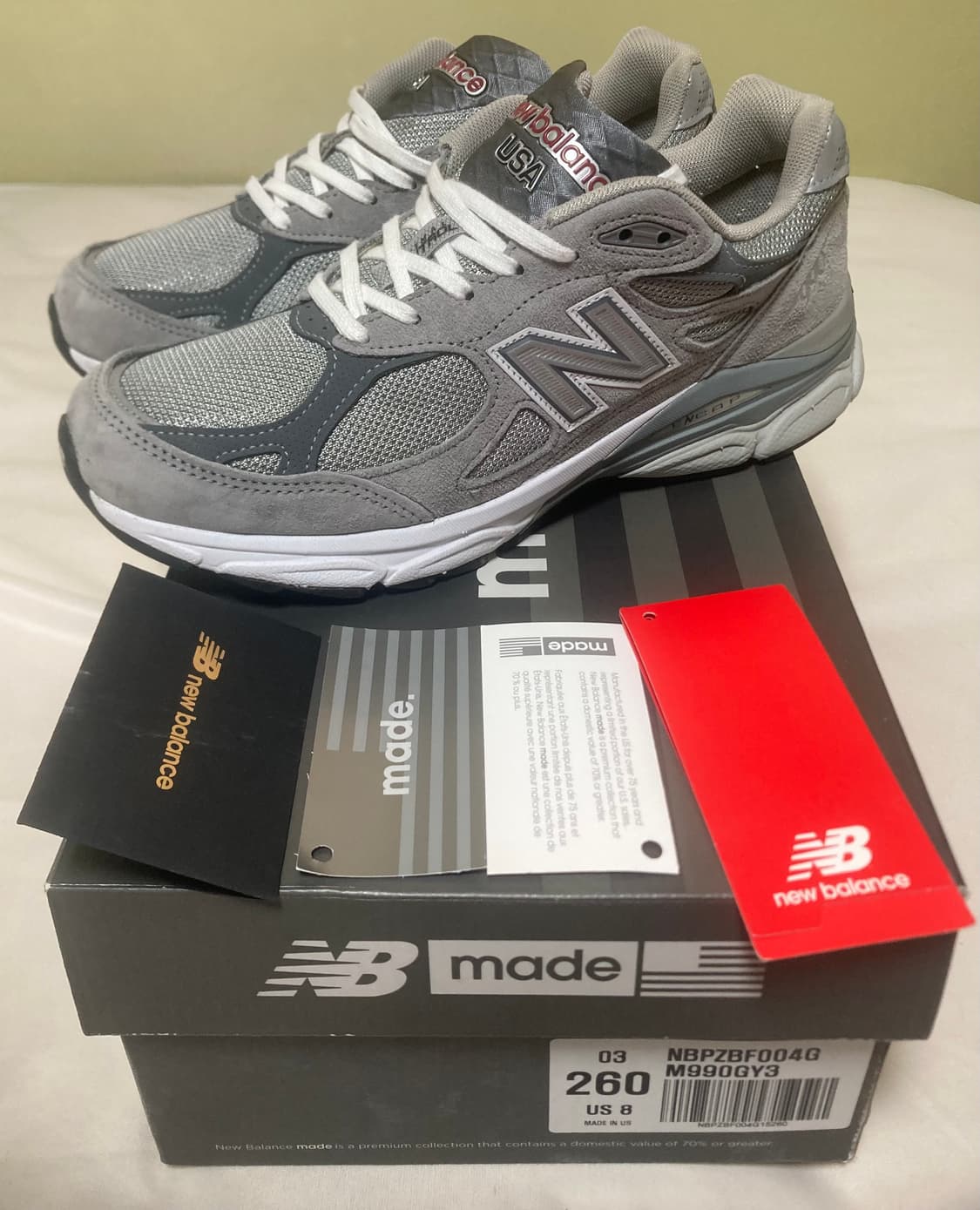 [260] 뉴발란스 990v3(M990GY3) 상품이미지1