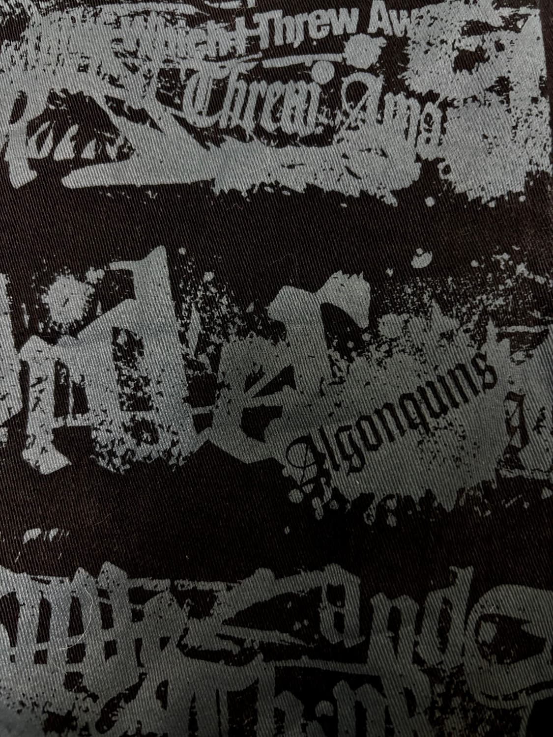 [ALGONQUINS] 00’s Punk Print Boots Cut S 상품이미지4