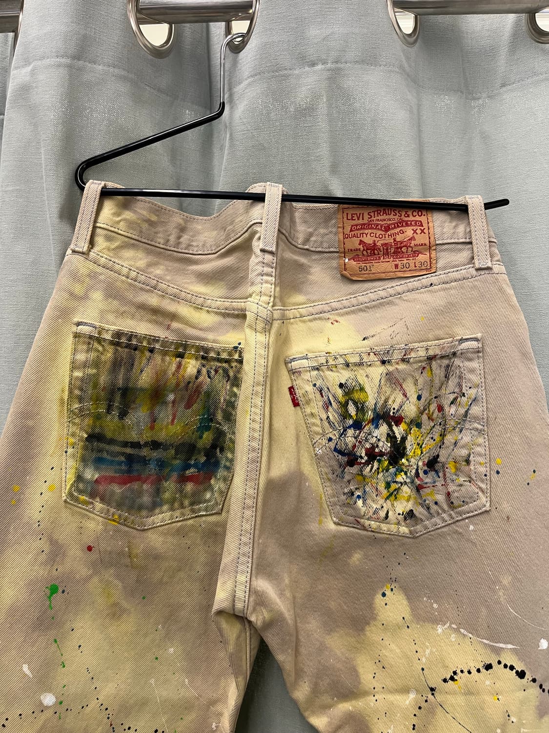 리바이스 501 커스텀 페인팅 데님 / W30 L30 상품이미지3