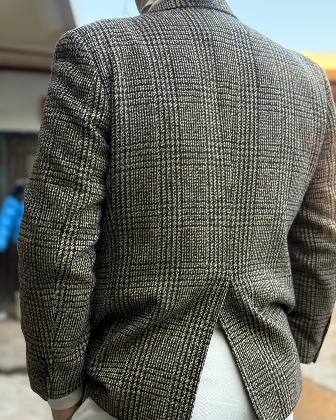 90‘s 빈티지 글렌체크 트위드 자켓 100-103 상품이미지9