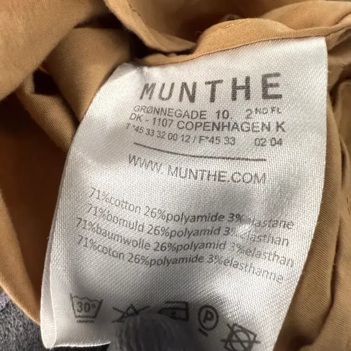 MUNTHE 투톤 셔츠 34사이즈 상품이미지5