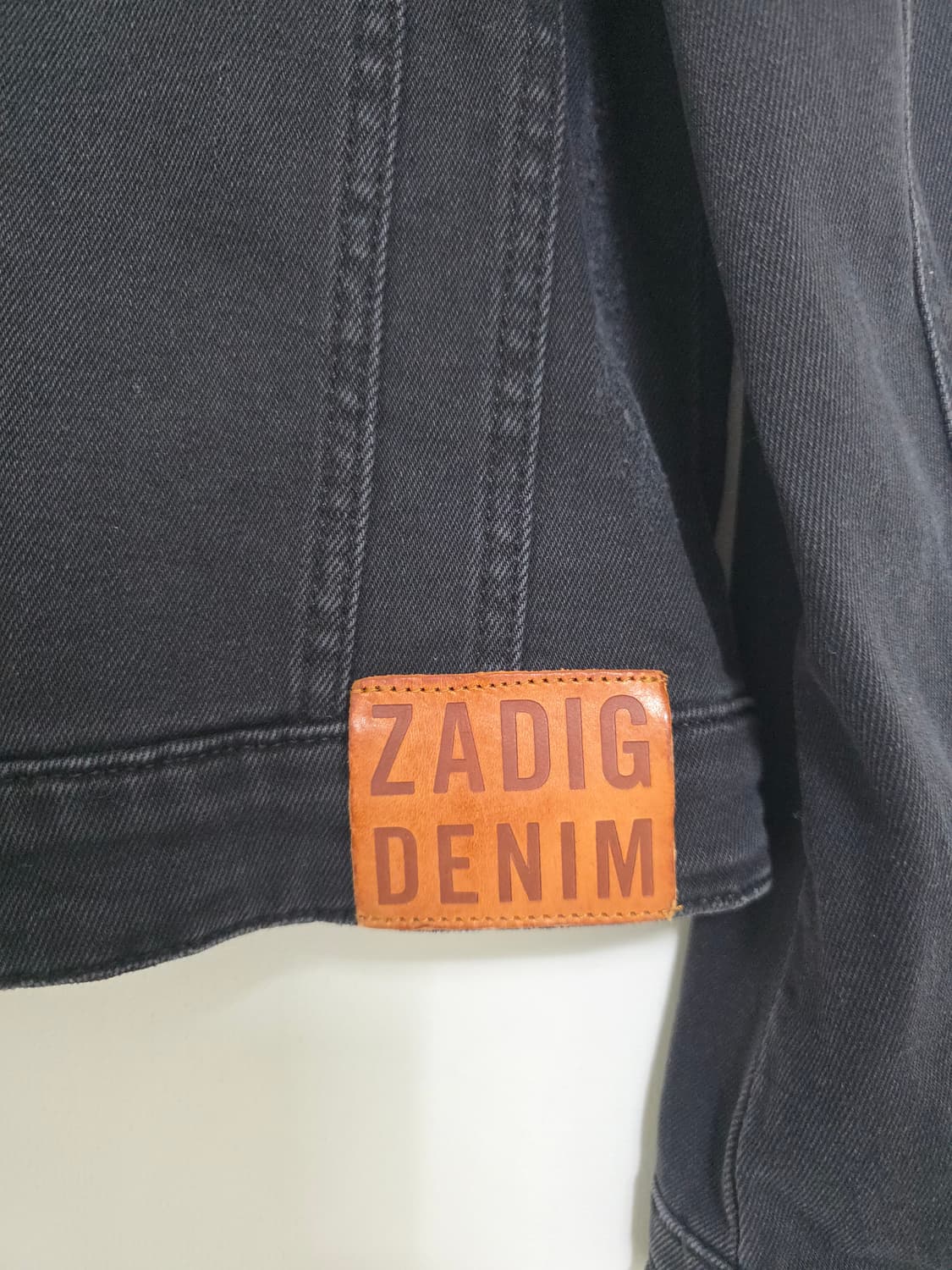 ZADIG & VOLTAIRE 블랙 데님 자켓 XS 상품이미지5