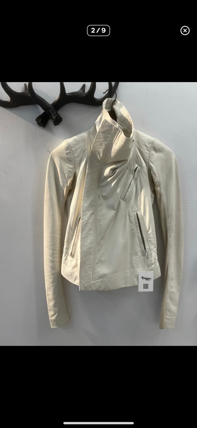 릭오웬스 양가죽 라이더 자켓 상품이미지2