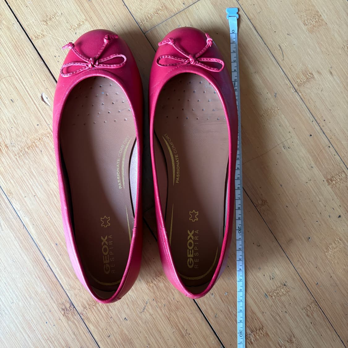 GEOX marry jane red flat shoes 235 상품이미지5