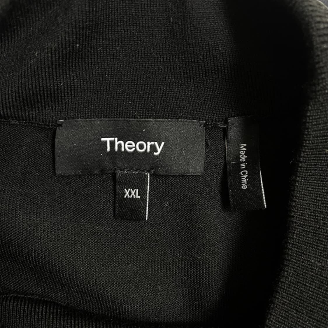 띠어리 Theory 블랙 모크넥 니트 XXL 상품이미지4
