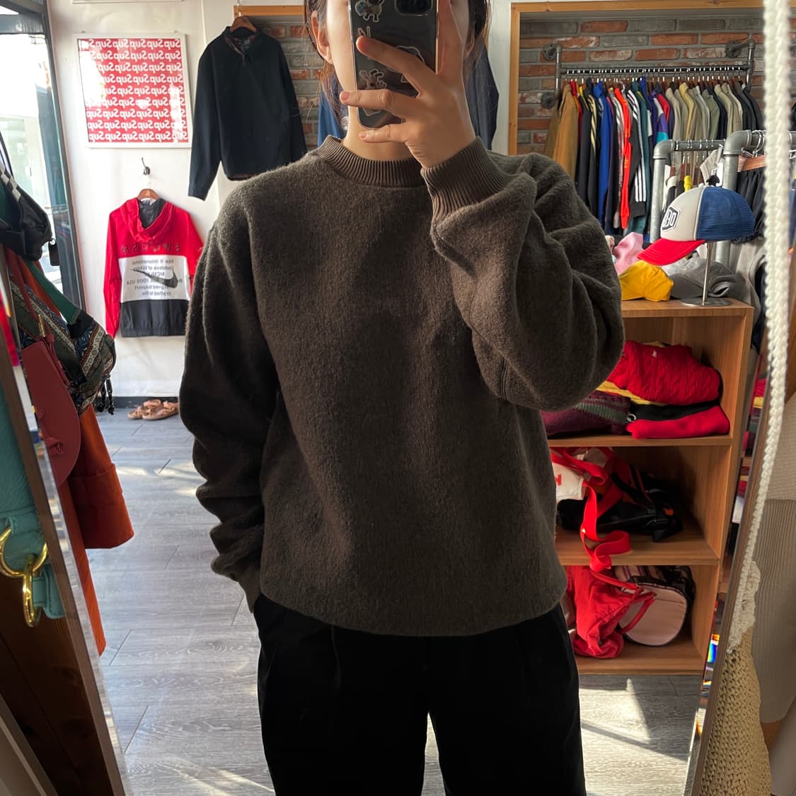 빈티지 울 맨투맨 상품이미지3