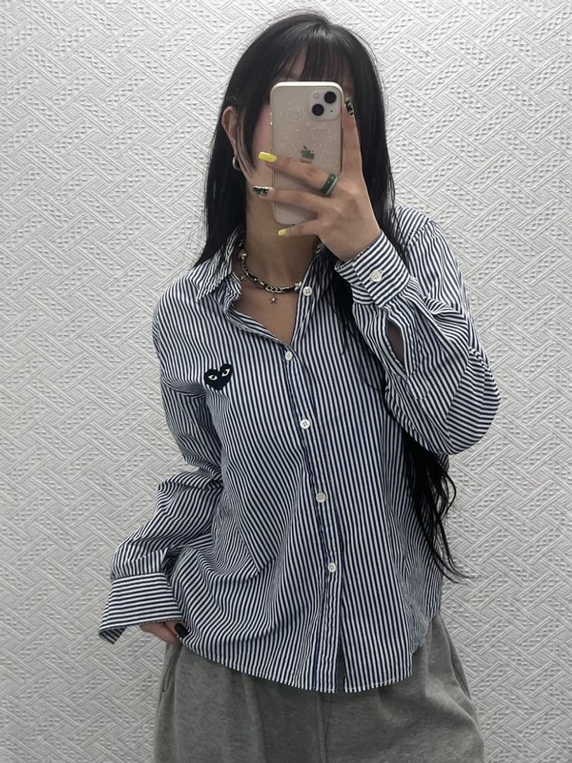 꼼데가르송 빈티지 스트라이프 키치 로고 셔츠 95 C07534 상품이미지2