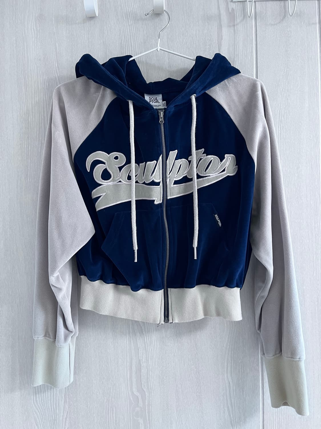 스컬프터 벨루어 후드집업 상품이미지2