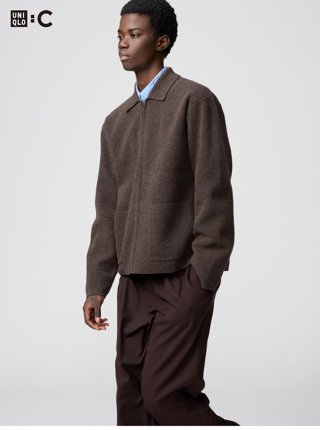 유니클로C 25fw 니트풀집자켓 재킷 M 상품이미지1