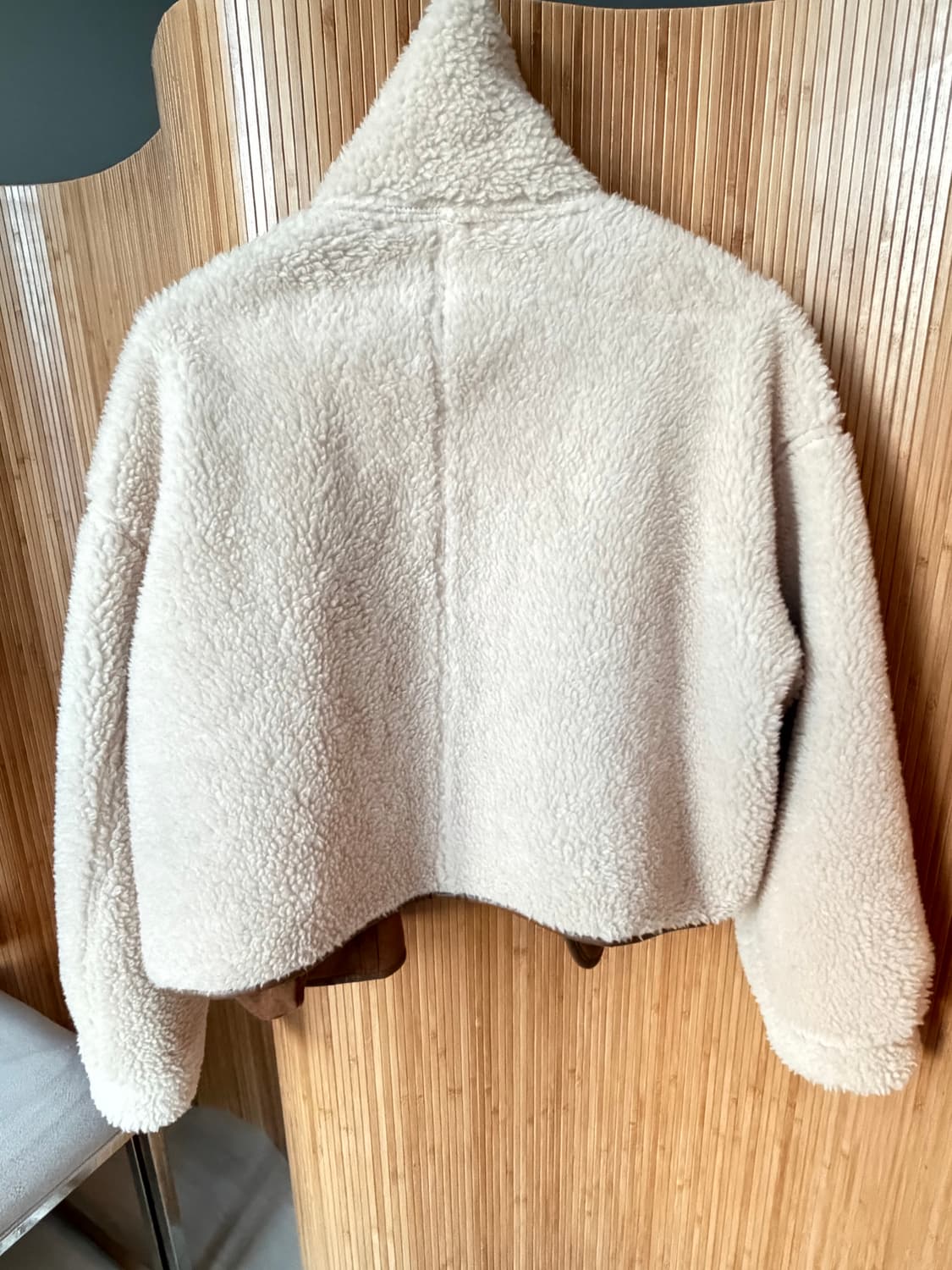 리버시블 하이넥 숏코트 (양모100) 상품이미지4