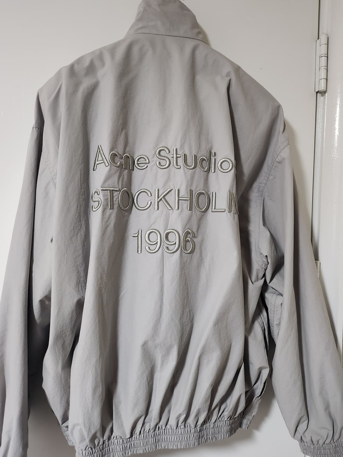 [100] 아크네스튜디오 자수 로고 재킷 그레이 상품이미지5