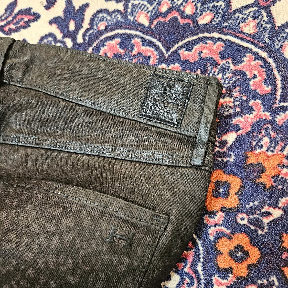 HABITUAL in USA 레오파드 데님 스키니 팬츠 27size 상품이미지4