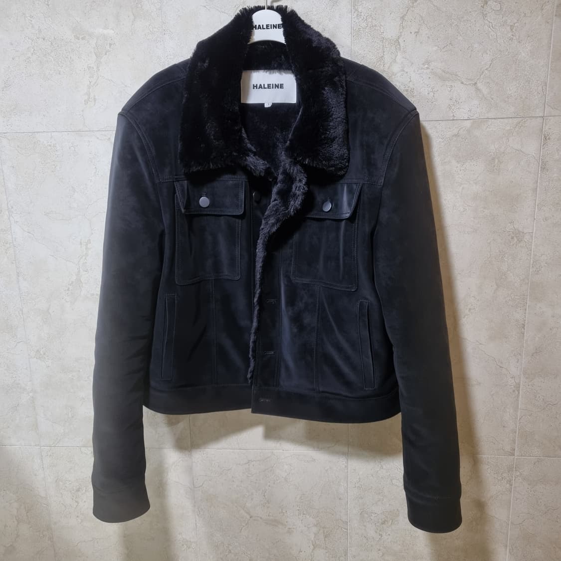 알렌느 벨루아 퍼 트러커 블랙 1사이즈 상품이미지1