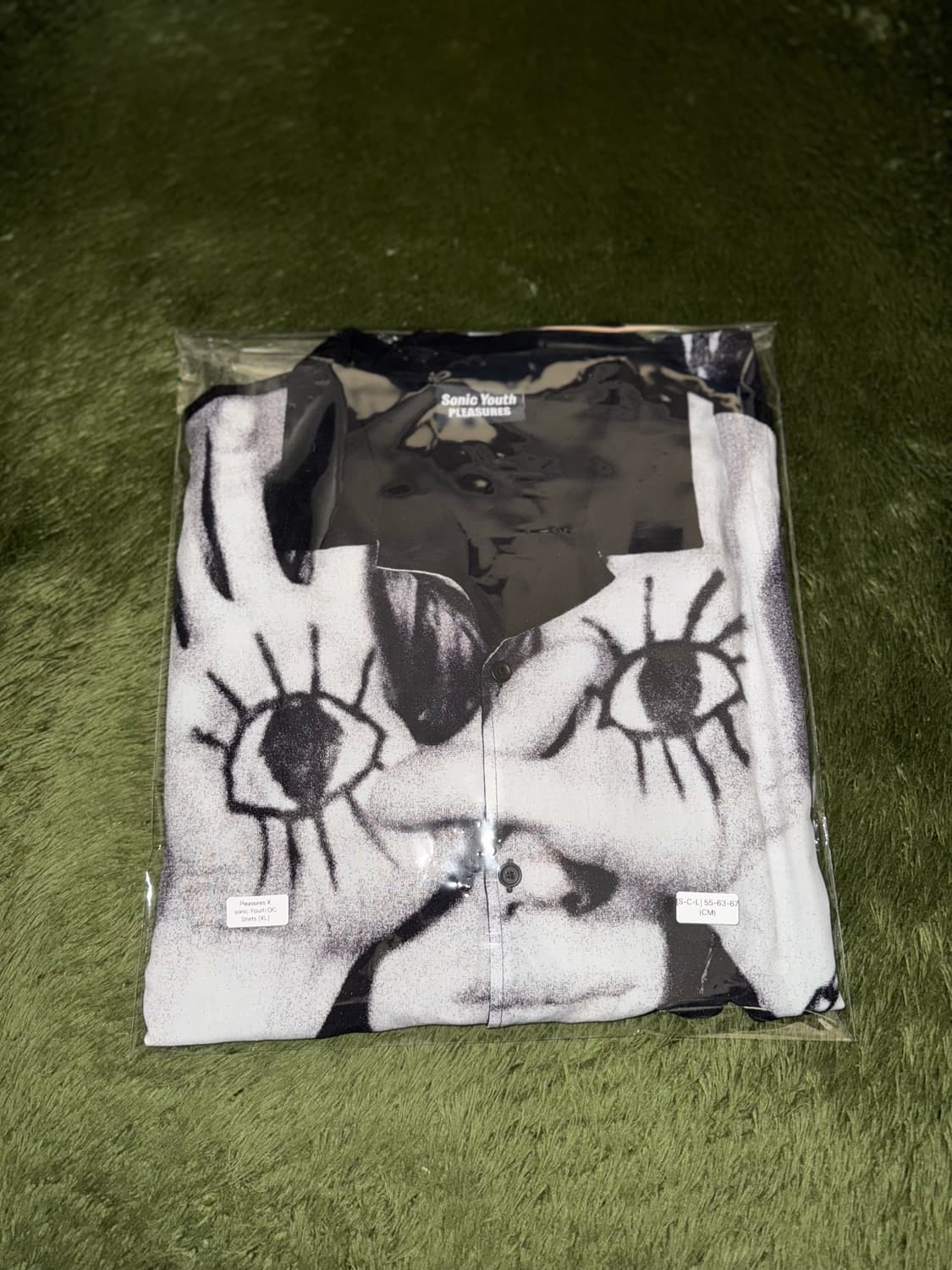 [XL] PLEASURES 플레져스 X 소닉 유스 오픈카라 레이온 셔츠 상품이미지10