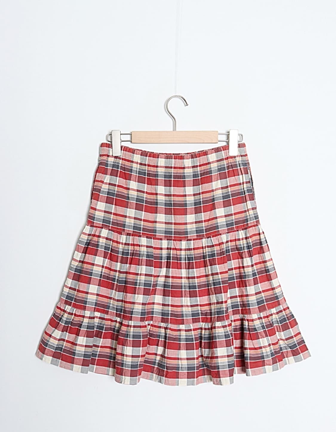 Non Check Tiered Mid Skirt (26) 상품이미지5