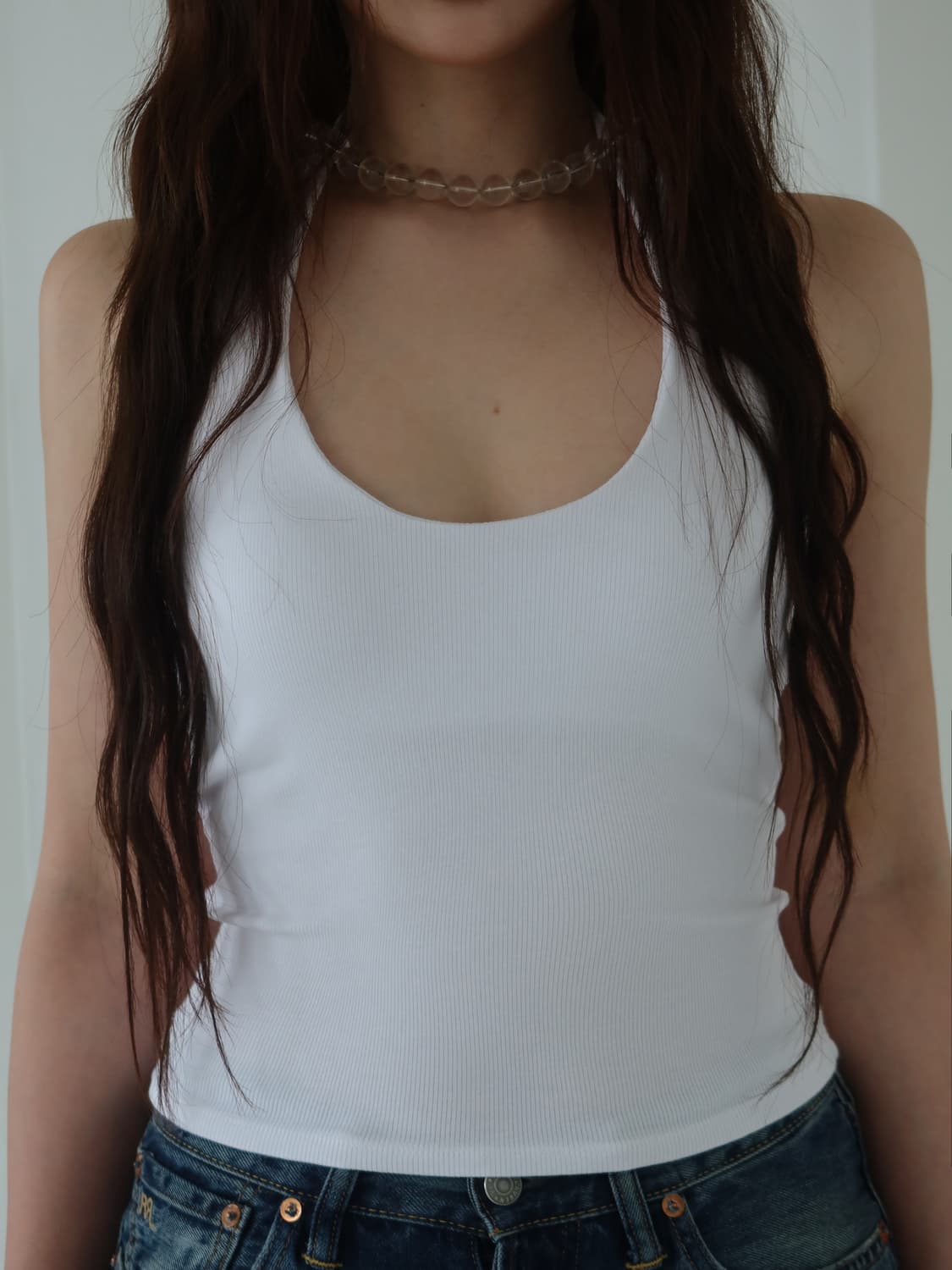 clear beads necklace 상품이미지2