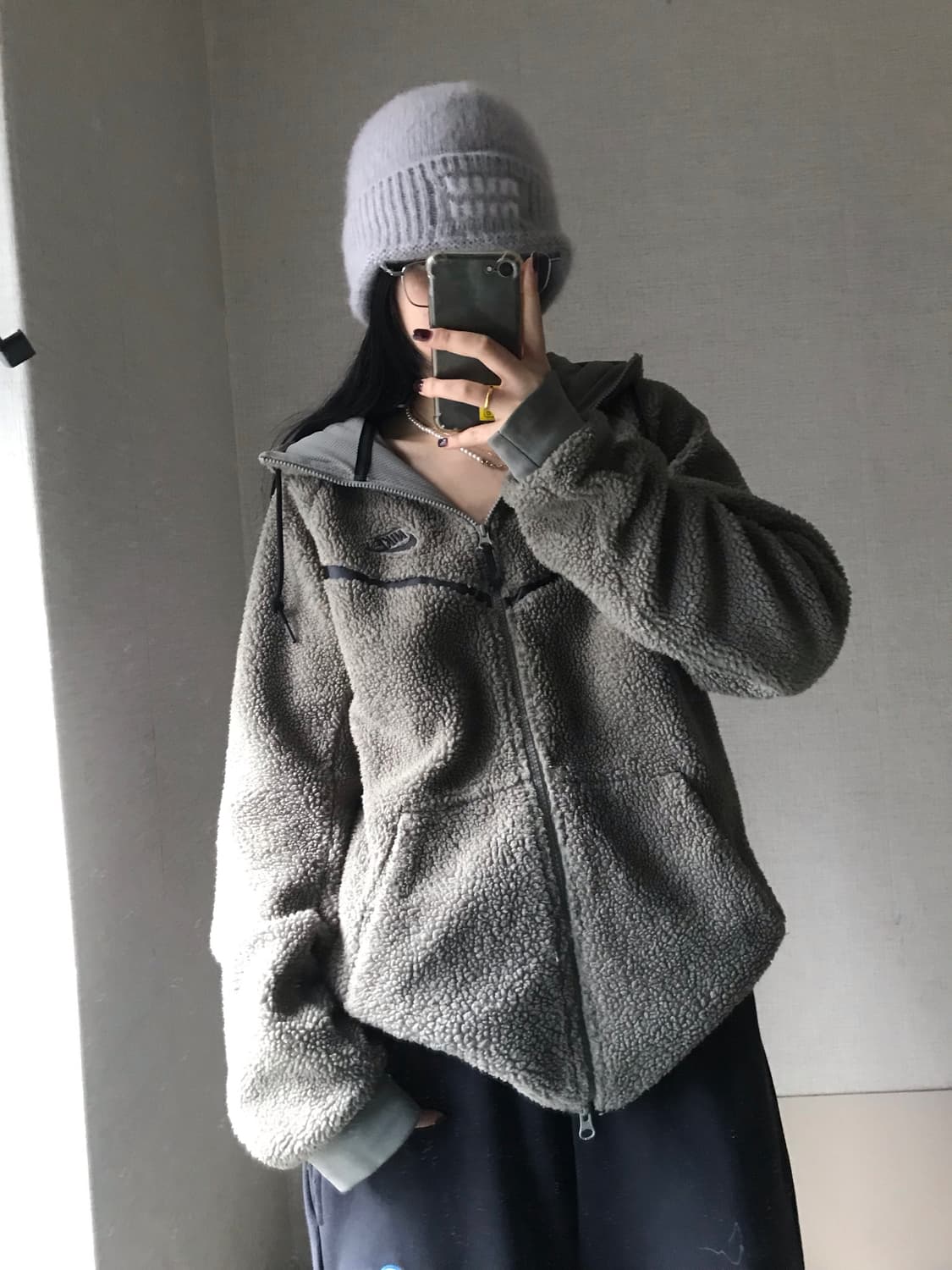 나이키 카키 투웨이 후리스 상품이미지1