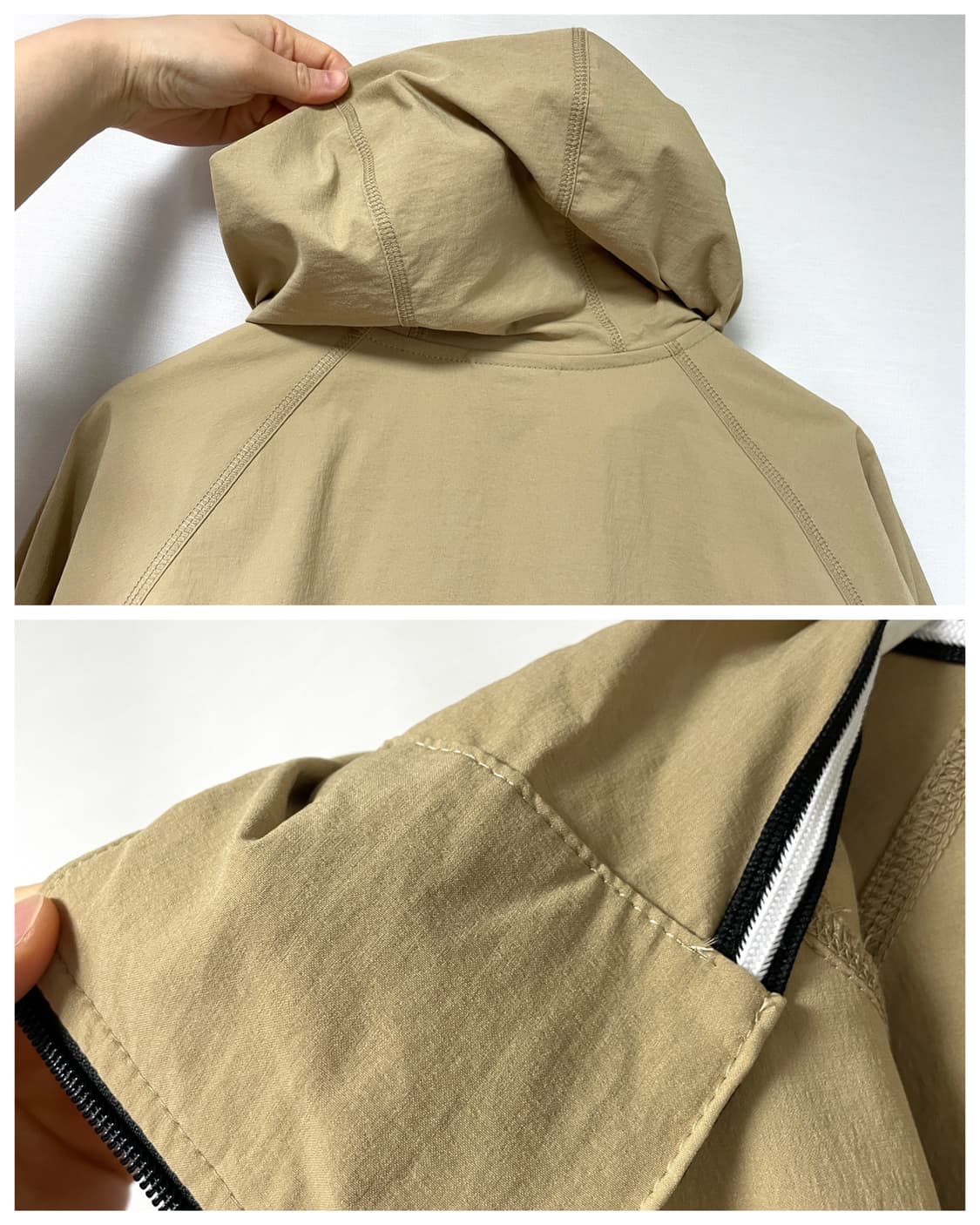 나이키 테크팩 경량 윈드러너 신축성 우븐 바람막이 자켓 100 L 베이지 상품이미지7