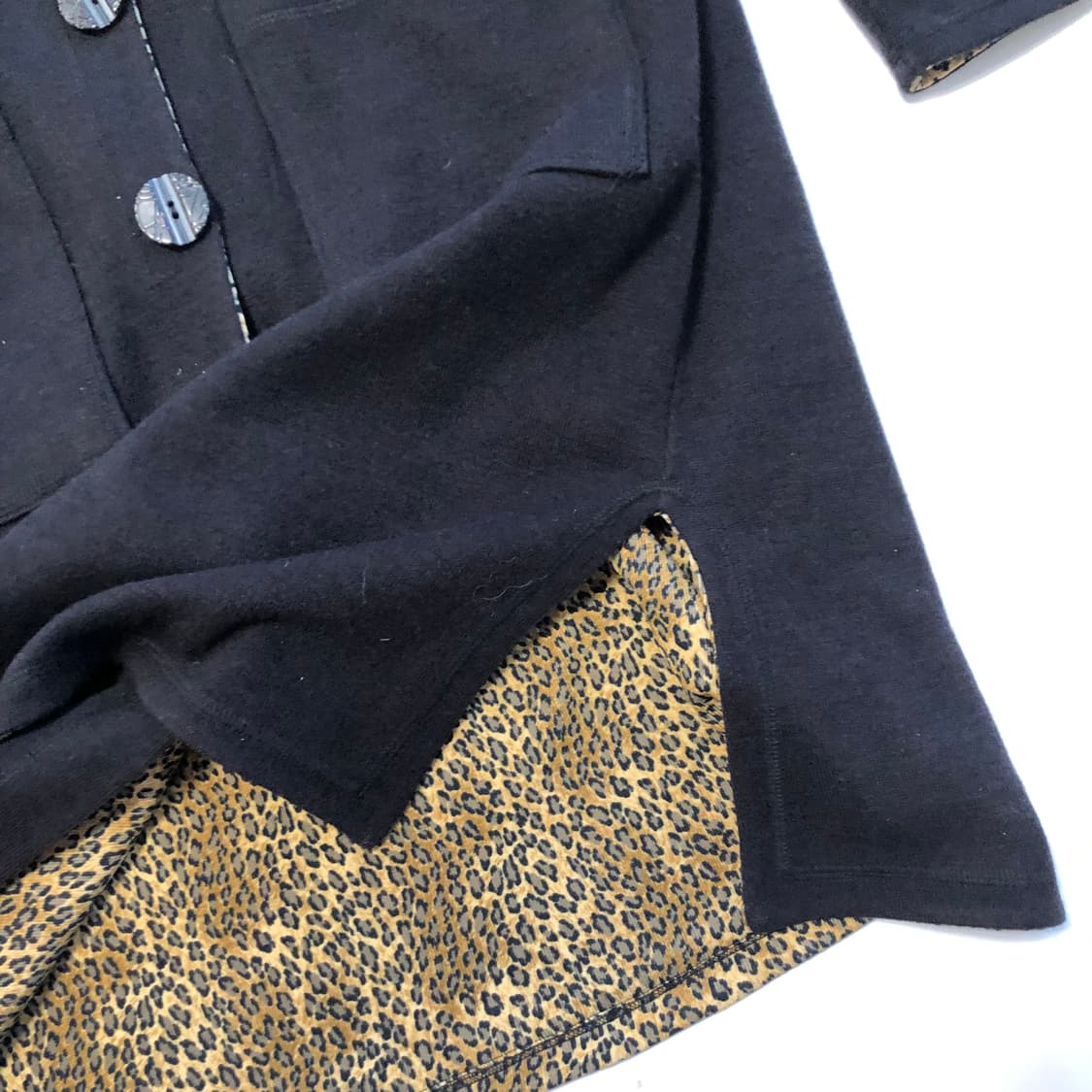 레오파드 양면 코트 가디건 상품이미지8