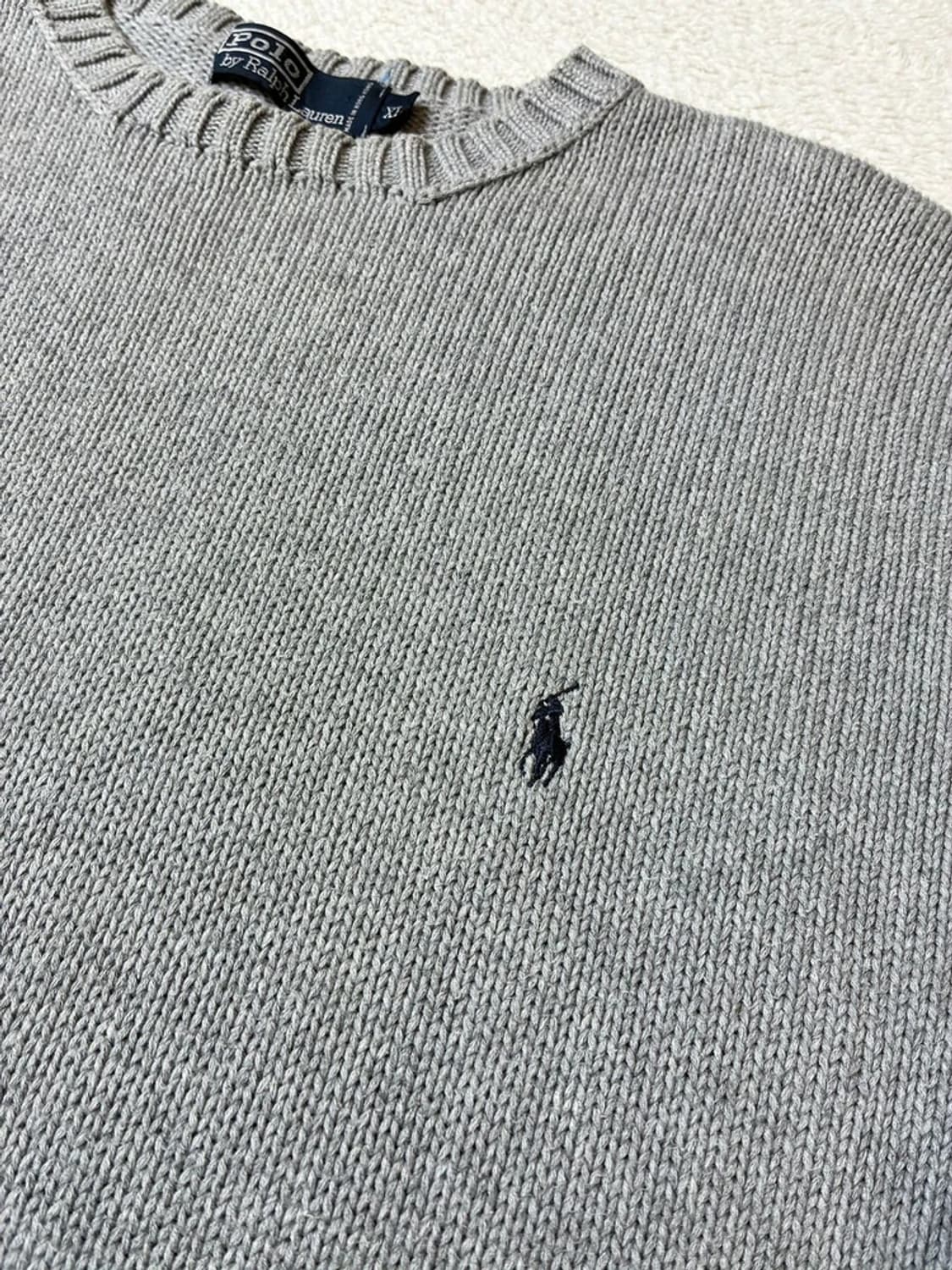 폴로 랄프로렌 00's 헤비코튼 로고 니트 PN7572 상품이미지3