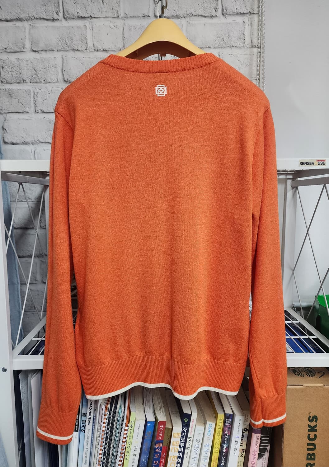 닥스 여성골프니트 99/66 라운드넥 레터 자수 MM07 상품이미지5