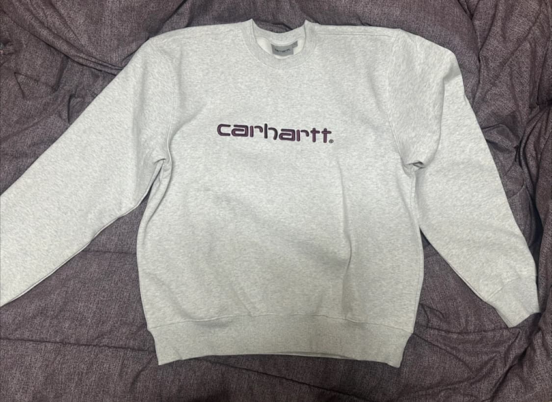 칼하트 맨투맨 그레이 L 상품이미지2