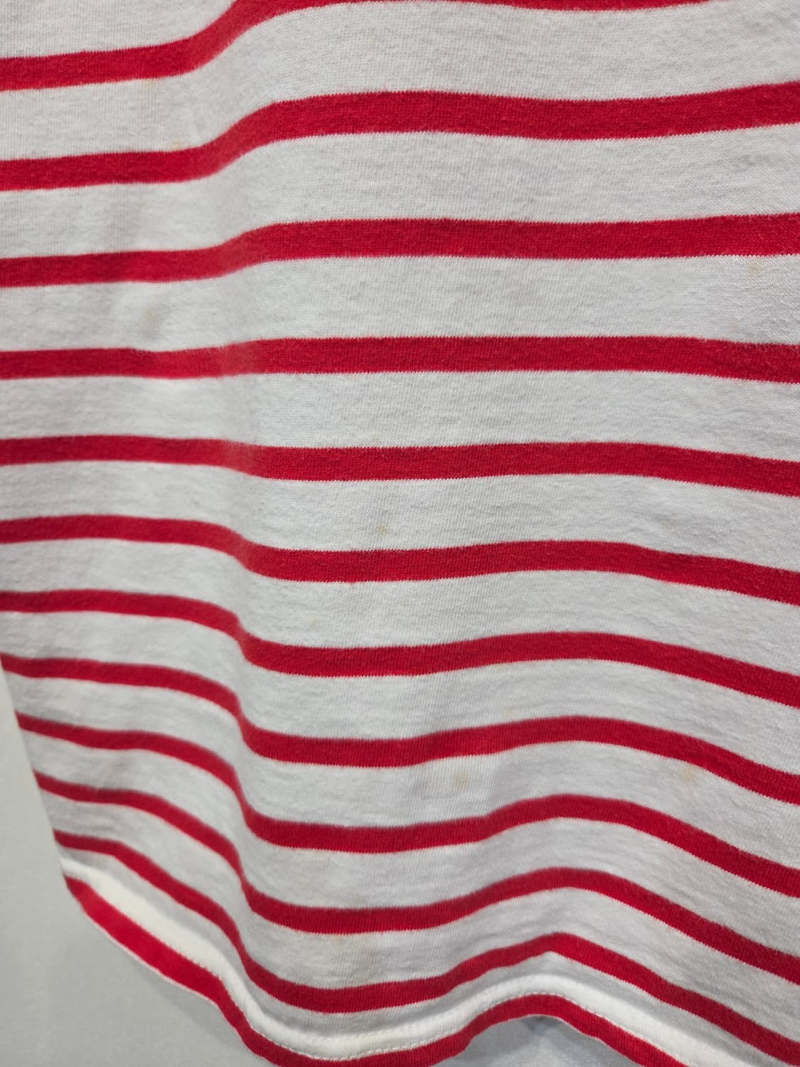 SAINT JAMES 세인트제임스 레드 스트라이프 반팔 티셔츠 상품이미지6