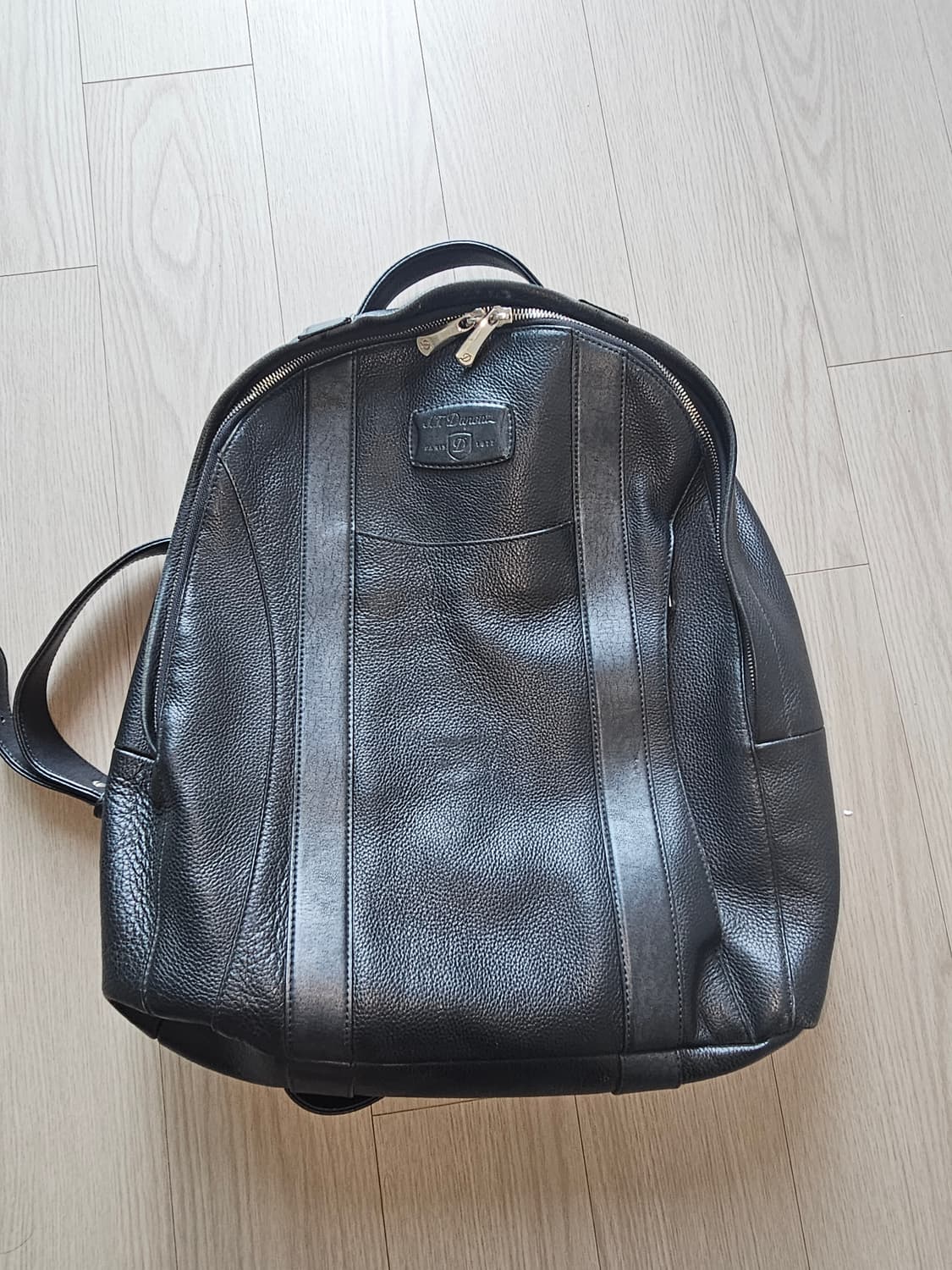 S.T. Dupont 백팩 블랙 가죽 상품이미지1