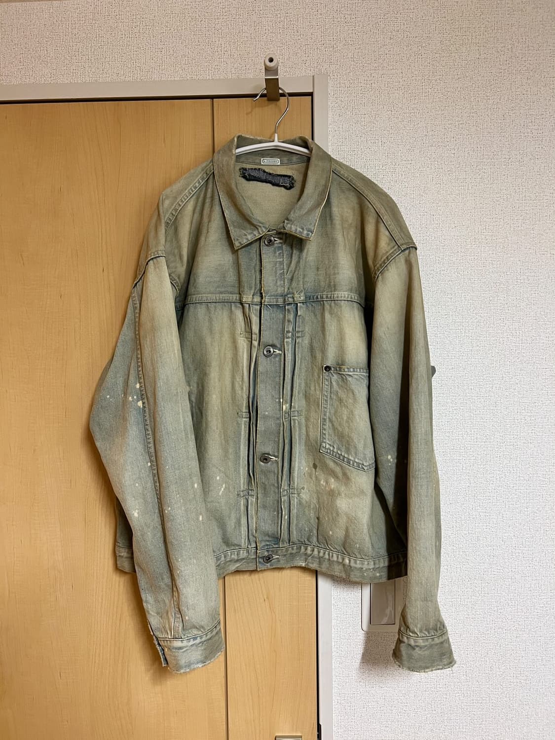 [48]24AW 아프레쎄 1st 데님자켓 블리치 상품이미지1