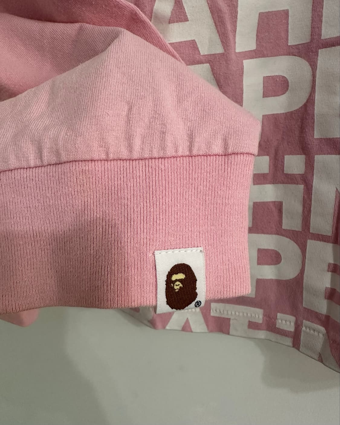 Bape longsleeve (pink) 상품이미지4