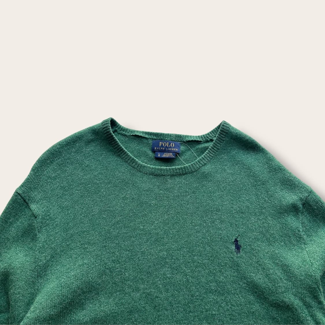 폴로 랄프로렌 파스텔 그린 울 니트 상품이미지2