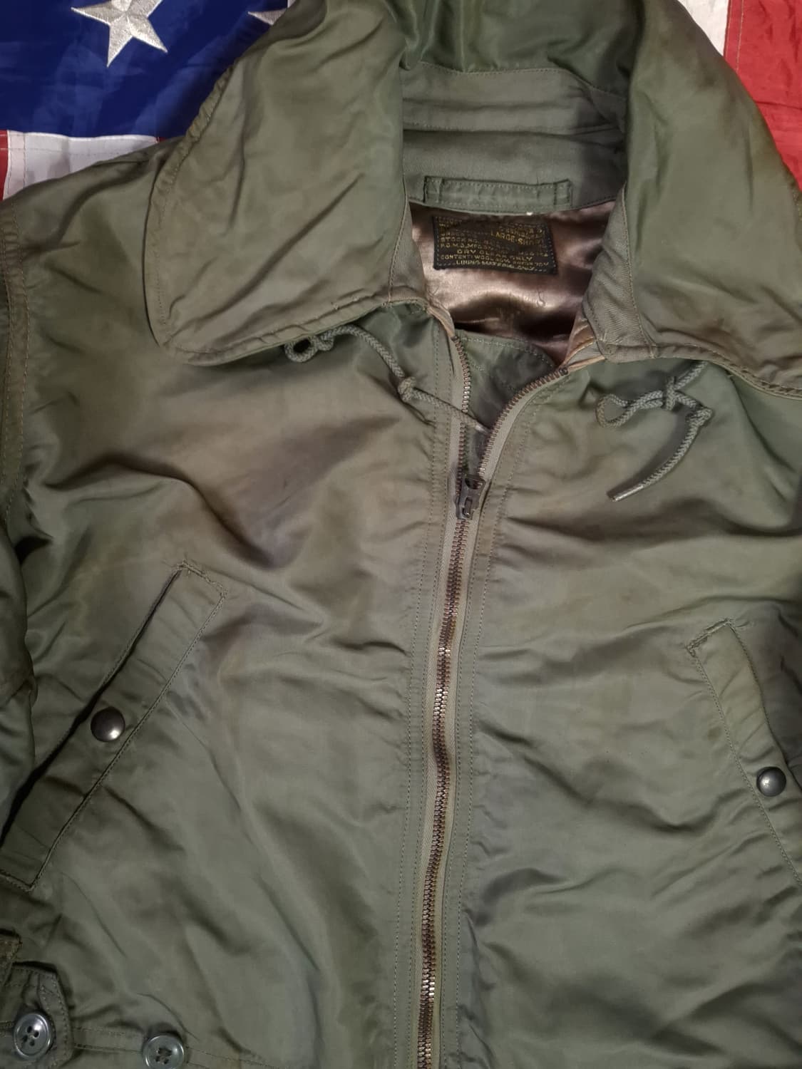 오리지날 미공군 블랙라벨 CWU-1/P 항공 커버올 상품이미지9