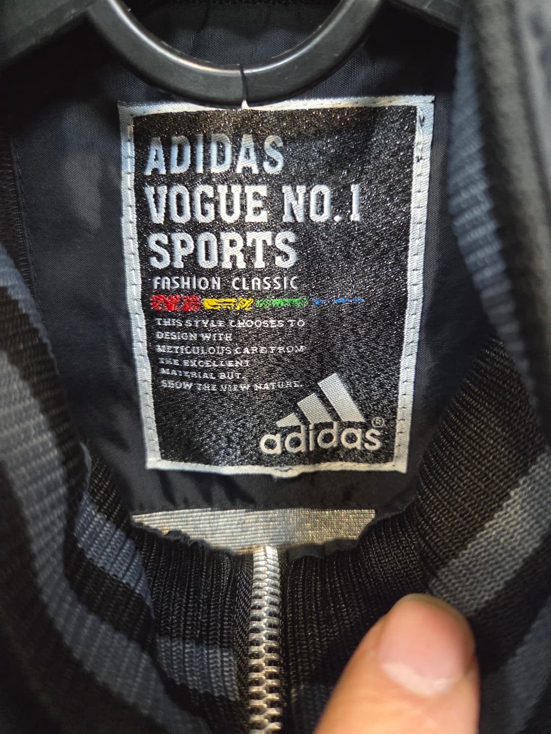 아디다스 빈티지 레터링 자수 프린팅 모터사이클 자켓 L xl 상품이미지3