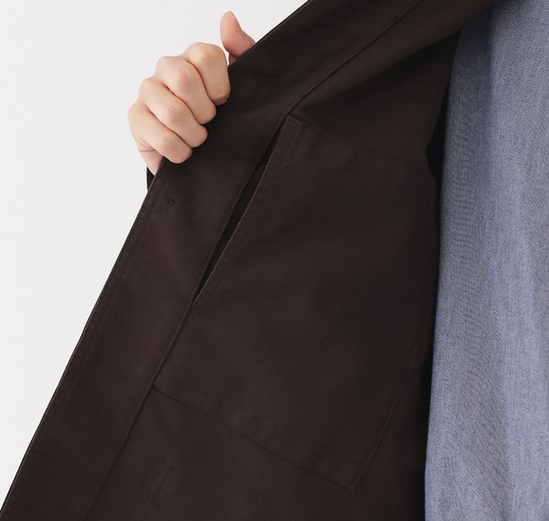 무인양품 muji 케이폭 혼방 몰스킨 워크자켓 xl 상품이미지5