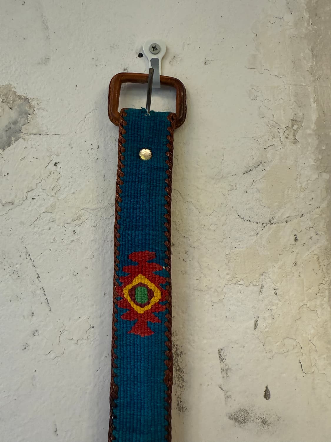 나바호 벨트 가죽과 자수 더블알엘 웨스턴 네이티브 아메리칸 상품이미지4