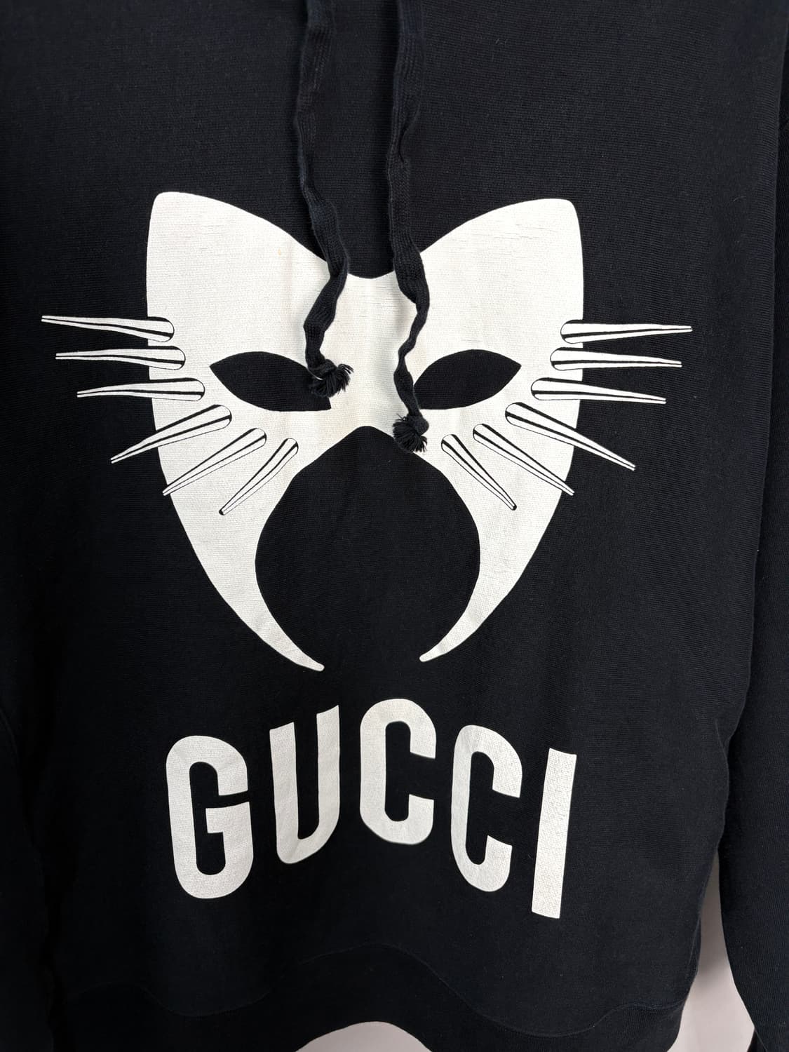 구찌 블랙 매니페스토 오버핏 후드 스웻셔츠 상품이미지3