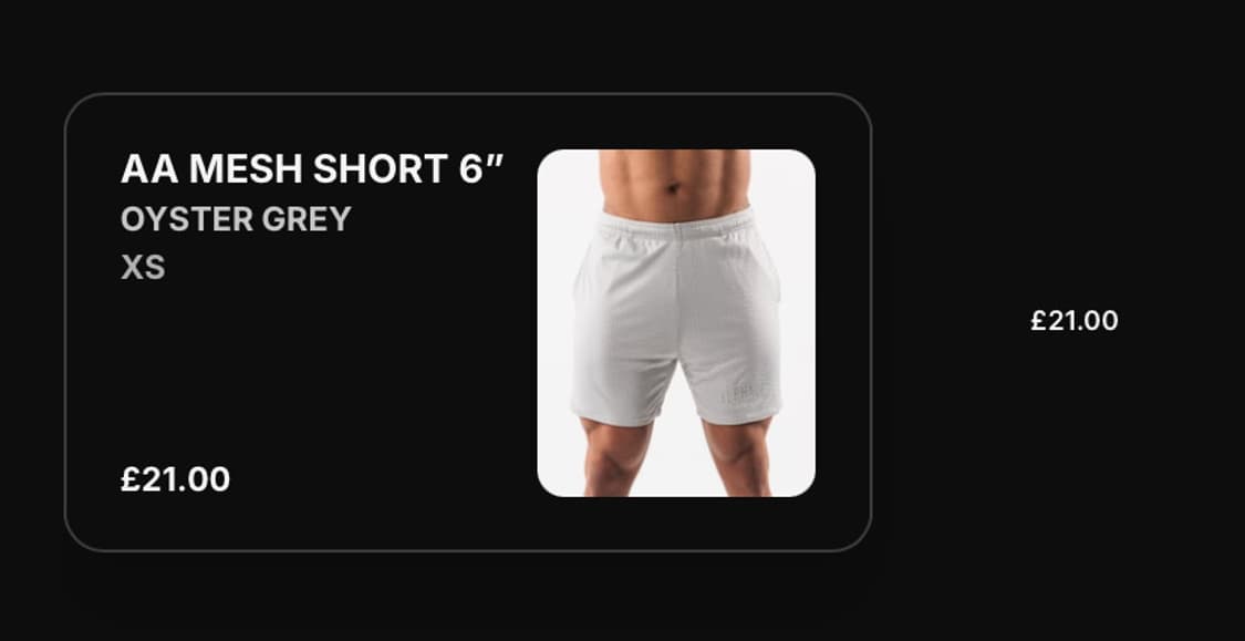 Alphalete AA 메쉬 쇼츠 6인치 XS 상품이미지4