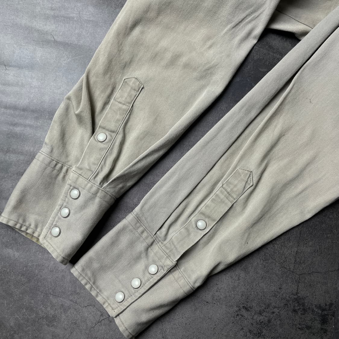 WRANGLER 랭글러 빈티지 베이지 웨스턴 코튼셔츠 A00398 상품이미지8