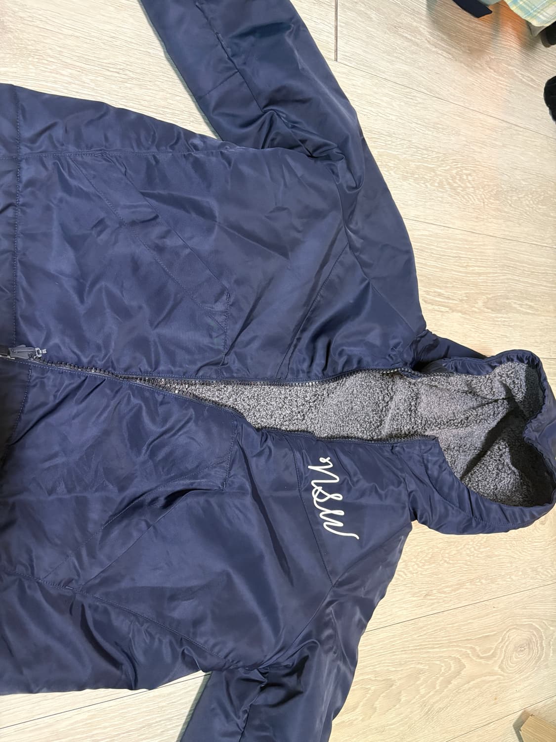 나이키 크롭 리버시블 후드 세르파 M 상품이미지3