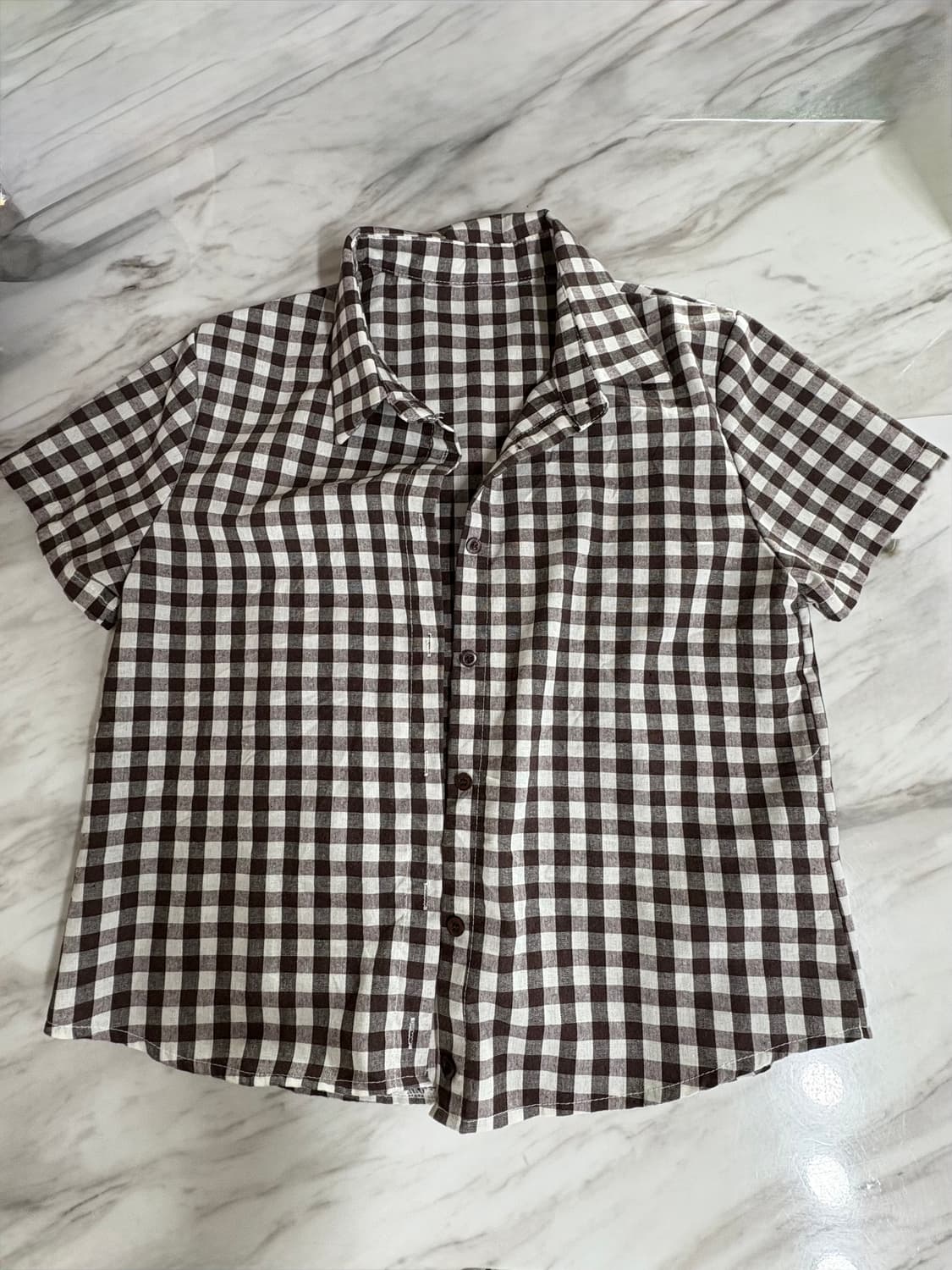 브라운 체크셔츠 상품이미지1