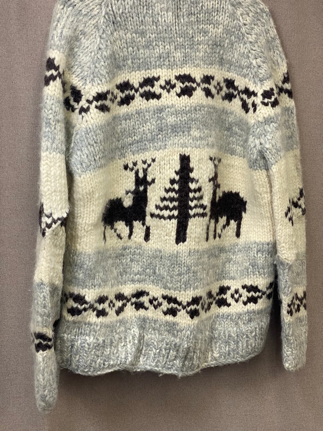 빈티지 코위찬 니트 집업 상품이미지4