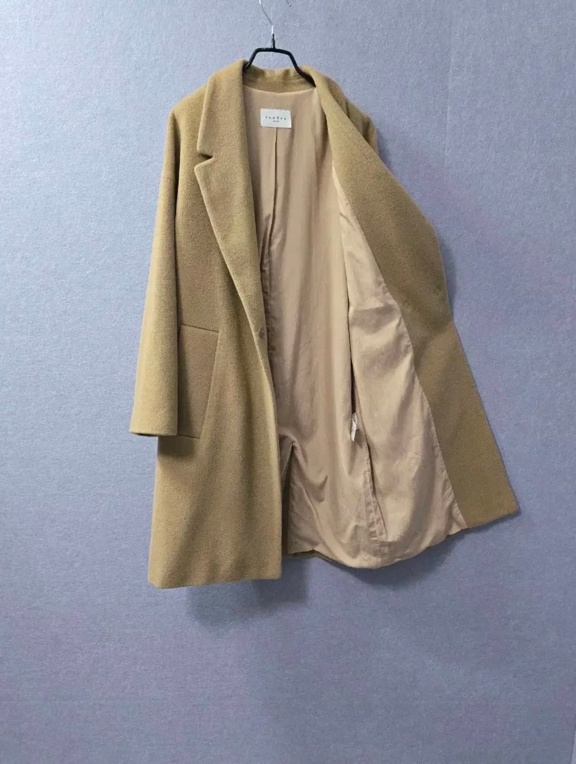 산드로 SANDRO 캐시미어 울 블렌딩 코트 상품이미지8