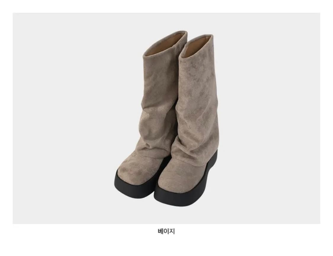 6cm 베이지 부츠 상품이미지1