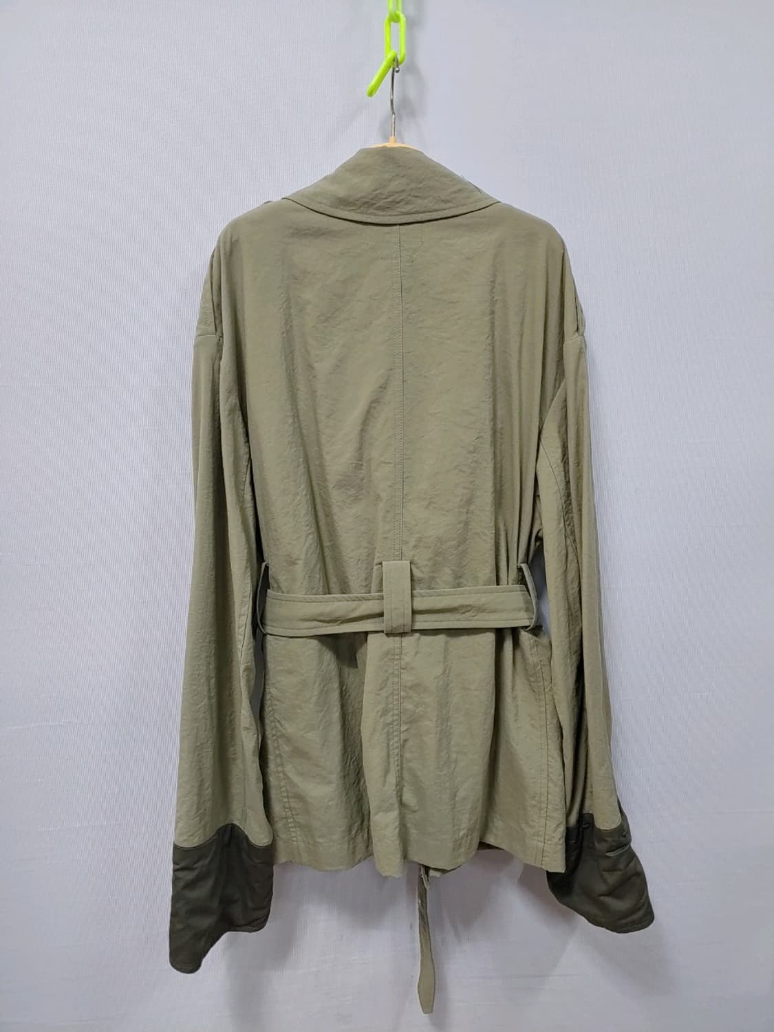 이자벨마랑 블랙라벨 벨티드 트렌치 코트 카키 오버핏 여성38 상품이미지1